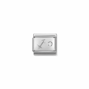 Nomination Composable Classic Link Sagittarius in Silver and Stone