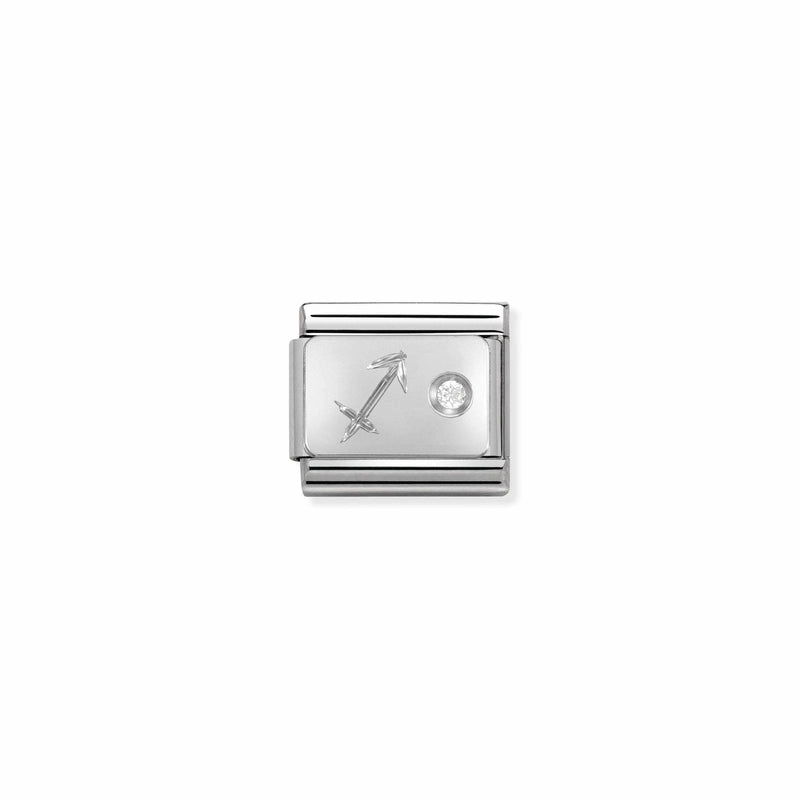 Nomination Composable Classic Link Sagittarius in Silver and Stone