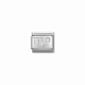 Nomination Composable Classic Link Scorpio in Silver and Stone