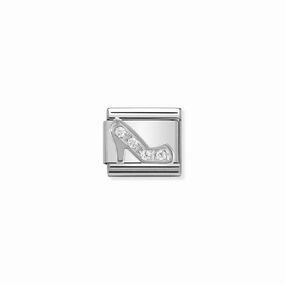 Nomination Composable Classic Link Shoe in Silver and Stones