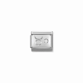 Nomination Composable Classic Link Taurus in Silver and Stone