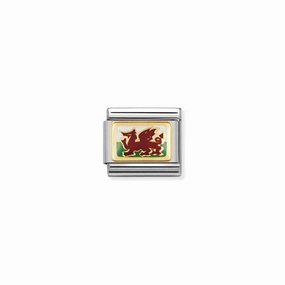 Nomination Composable Classic Link Wales Flag