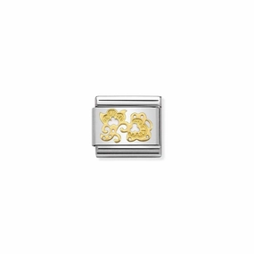 Nomination Composable Classic Link white Flower Buds