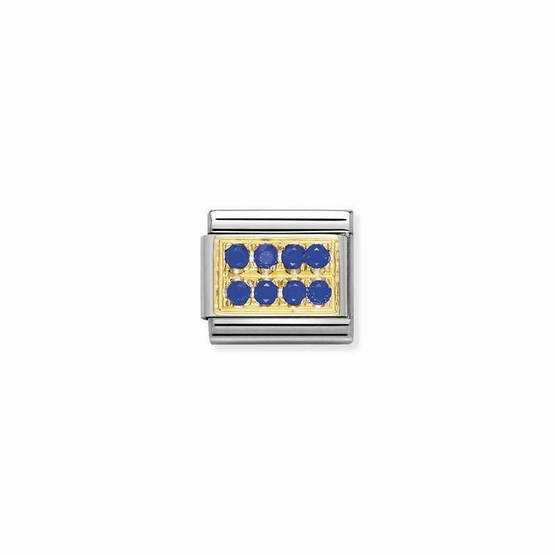 Nomination Composable Classic Link with blue Zirconia