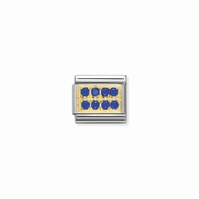 Nomination Composable Classic Link with blue Zirconia