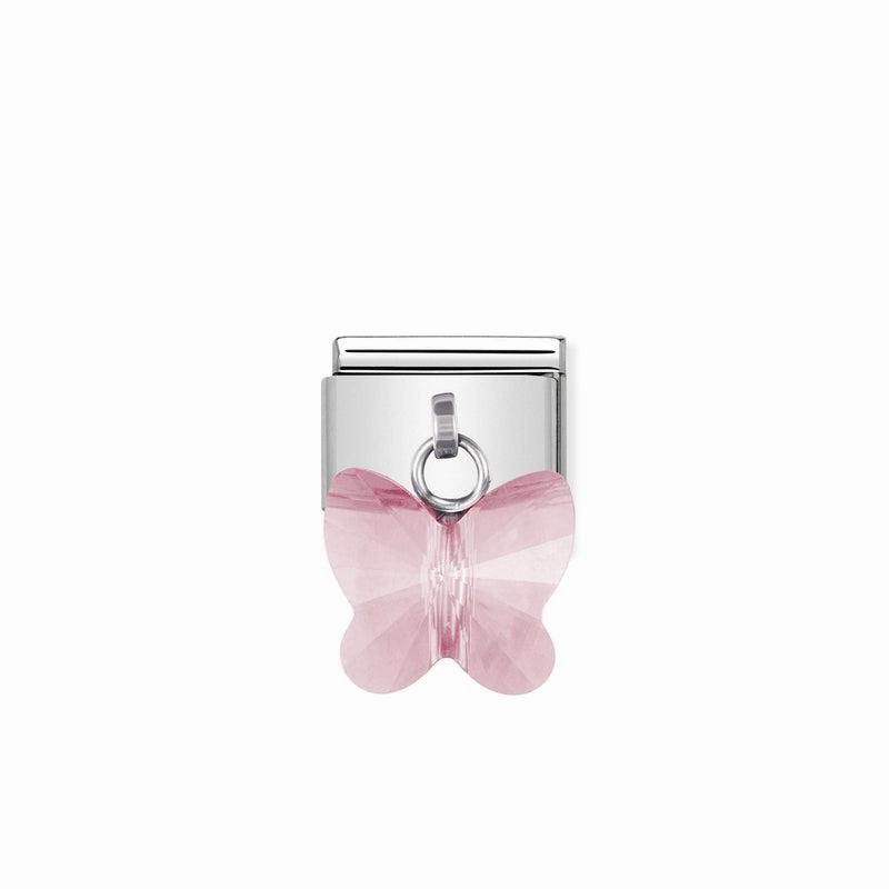 Nomination Composable Classic Link with light pink Butterfly