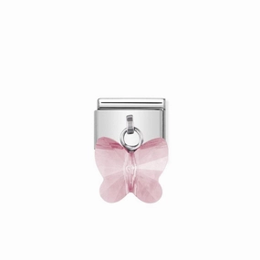 Nomination Composable Classic Link with light pink Butterfly
