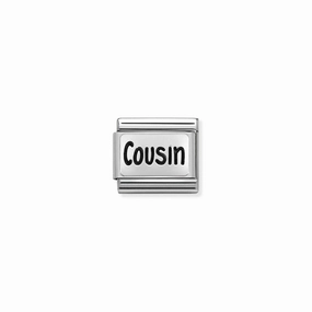 Nomination Composable Classic Plate Cousin Link in Silver