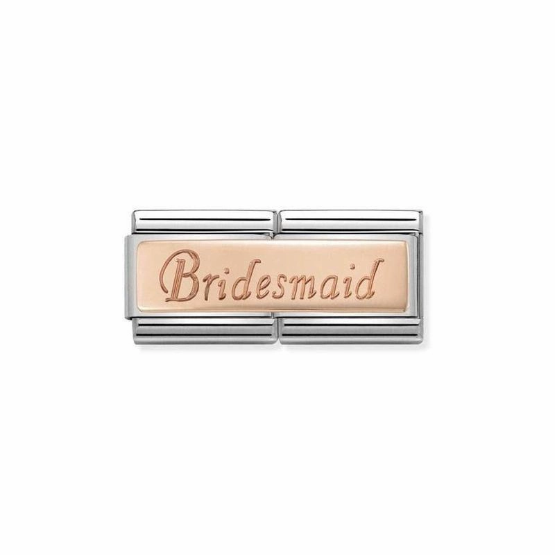 Nomination Composable Double Link Bridesmaid, 9K Rose Gold