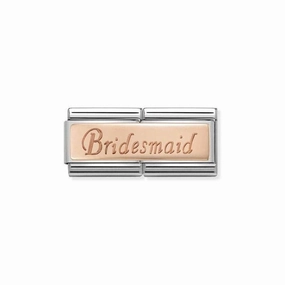 Nomination Composable Double Link Bridesmaid, 9K Rose Gold