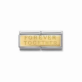 Nomination Composable Double Link Forever Together, 18K Gold