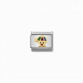 Nomination Composable Link Baby Boy, 18K Gold & Enamel