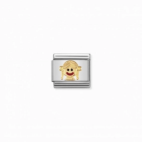 Nomination Composable Link Baby Girl, 18K Gold & Enamel