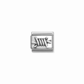 Nomination Composable Link Barbed Wire, Silver