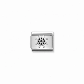 Nomination Composable Link Boat Wheel, Silver