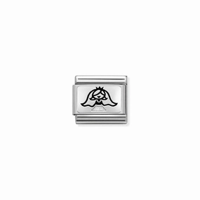 Nomination Composable Link Bride, Silver & Enamel