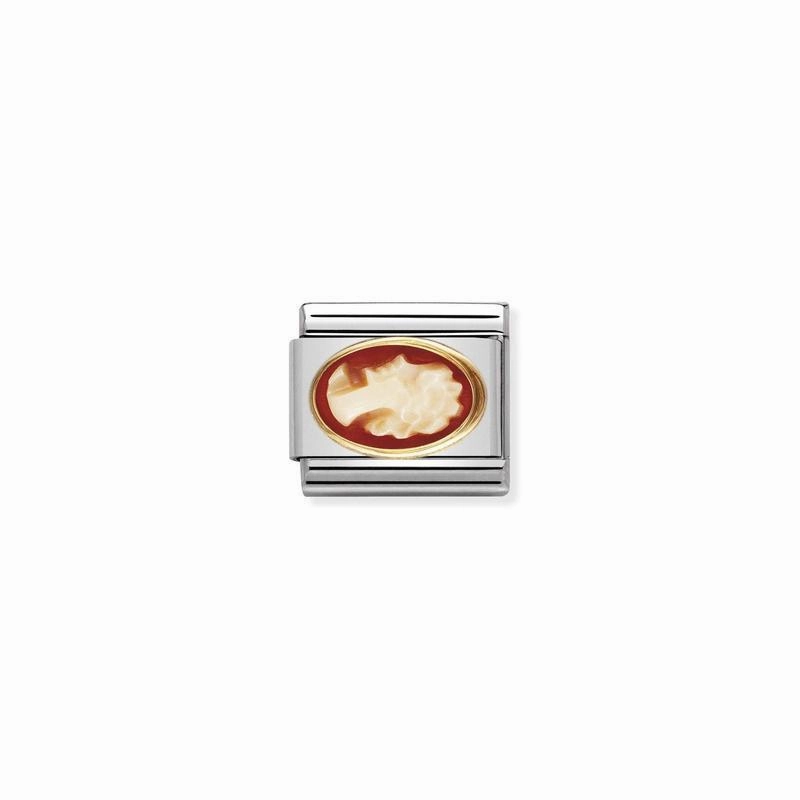 Nomination Composable Link Cameo Opal Stone, 18K Gold