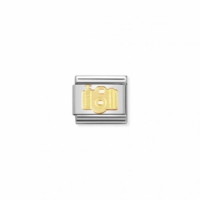 Nomination Composable Link Camera, 18K Gold