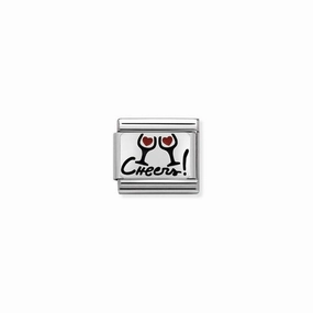 Nomination Composable Link Cheers, Silver & Enamel