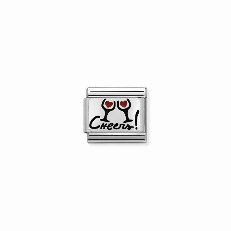 Nomination Composable Link Cheers, Silver & Enamel