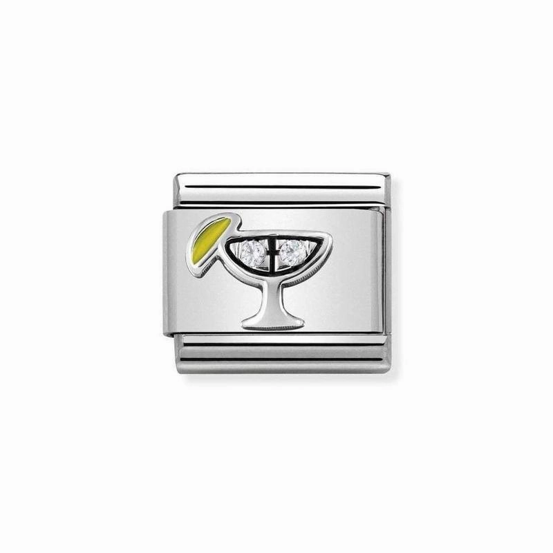 Nomination Composable Link Cocktail, Cubic Zirconia, Silver