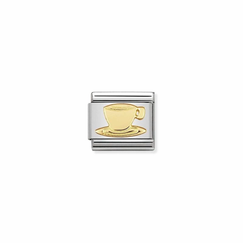 Nomination Composable Link Coffee Cup, 18K Gold