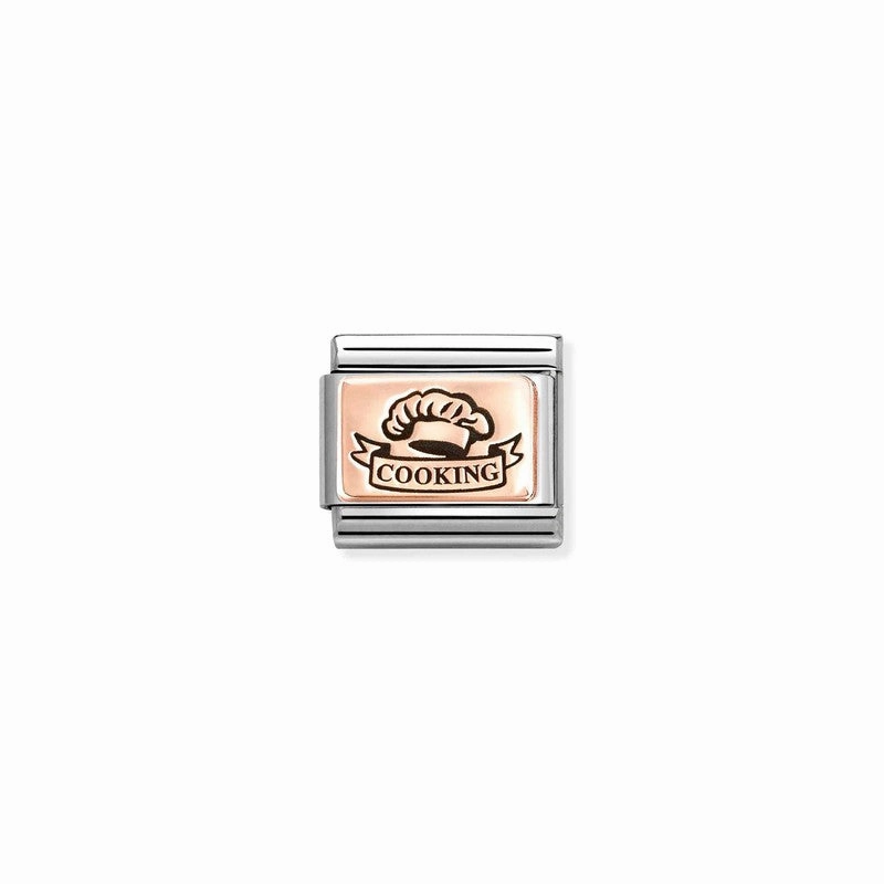 Nomination Composable Link Cooking Chef's Hat, 9K Rose Gold