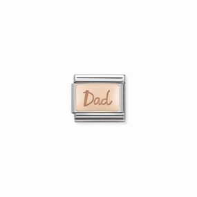 Nomination Composable Link Dad, 9K Rose Gold