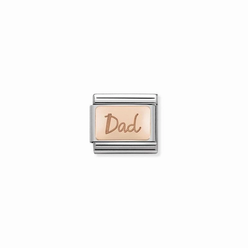 Nomination Composable Link Dad, 9K Rose Gold