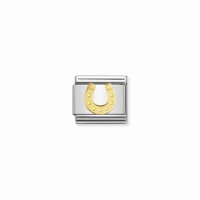 Nomination Composable Link Danish Horseshoe, 18K Gold