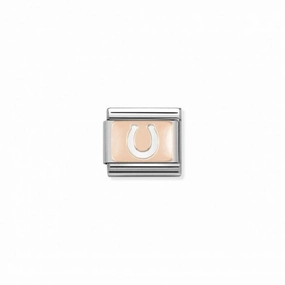 Nomination Composable Link Danish Horseshoe, 9K Rose Gold