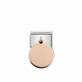Nomination Composable Link Engravable Hanging Charm, 9K Rose Gold