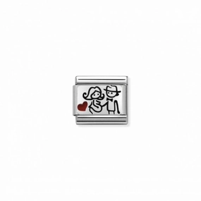 Nomination Composable Link Expectant Mom, Silver & Enamel