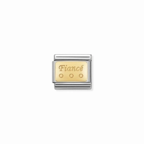 Nomination Composable Link Fiance, 18K Gold