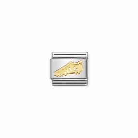 Nomination Composable Link Football Boot, 18K Gold