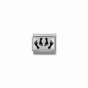 Nomination Composable Link Four Feet, Silver