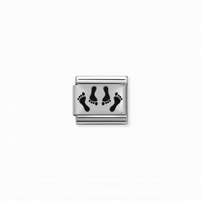 Nomination Composable Link Four Feet, Silver