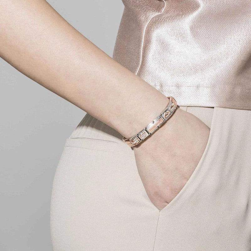 Nomination Composable Link Gift, 9K Rose Gold & Enamel