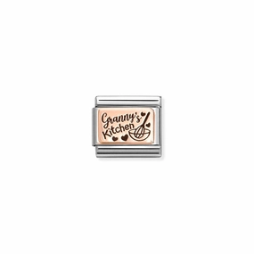 Nomination Composable Link Granny's Kitchen, 9K Rose Gold