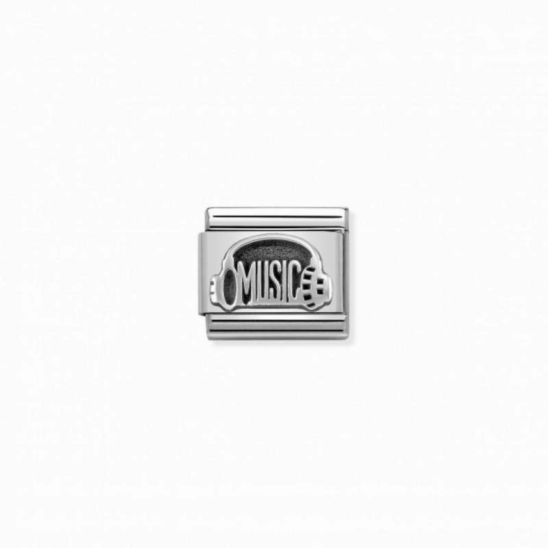 Nomination Composable Link Headphones With Music, Silver
