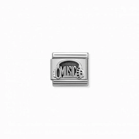 Nomination Composable Link Headphones With Music, Silver
