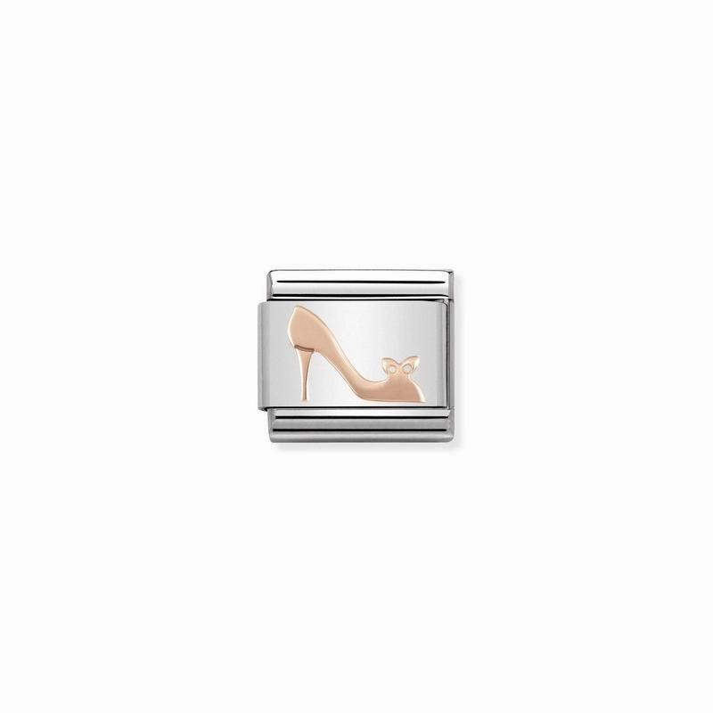 Nomination Composable Link High Heel Shoe, 9K Rose Gold