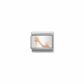 Nomination Composable Link High Heel Shoe, 9K Rose Gold