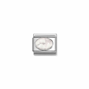 Nomination Composable Link Howlite Stone, Silver