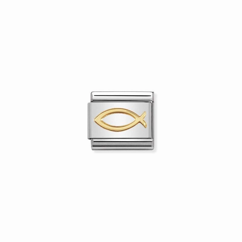 Nomination Composable Link Ichthus, 18K Gold