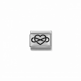 Nomination Composable Link Infinity Heart, Silver