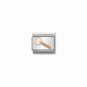 Nomination Composable Link Key, 9K Rose Gold