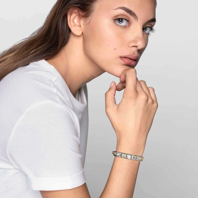 Nomination Composable Link Letter M, 18K Gold & Glitter Enamel