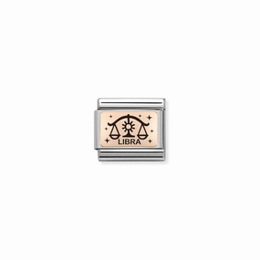 Nomination Composable Link Libra, 9K Rose Gold