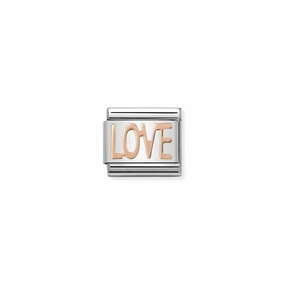 Nomination Composable Link Love, 9K Rose Gold